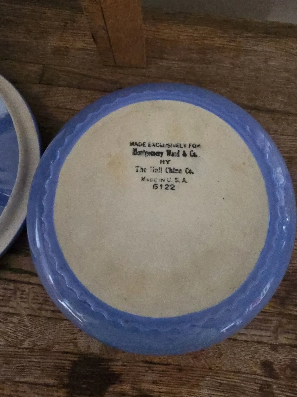 Montgomery Ward hall china